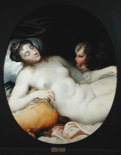 De slaap van Venus door Nicolo dell Abate